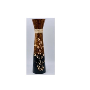 Handmade Wooden Flower <b>Vase</b> Classic Design with Natural Finish for Home & Party Decor Versatile <b>Floor</b> <b>Vase</b> for Gift Giving - Product Image 4