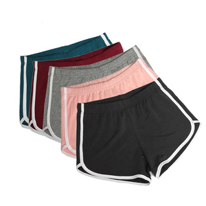 Pantalones cortos de gimnasio informales transpirables de alta calidad para mujer, ropa de Yoga, pantalones cortos cómodos de algodón Spandex con colores personalizados - Product Image 2