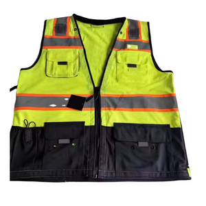 Meilleure vente en gros Gilet de sécurité personnalisé avec nouveau design de logo personnalisable en polyester réfléchissant pour hommes - Product Image 1