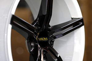 Ruota auto forgiata 5710F 19/20/21 pollici 5x130 nero + bianco cina ruota in lega di alluminio per <span class=keywords><strong>Porsche</strong></span> - Product Image 2