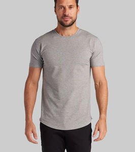 T-shirt de fitness actif coupe régulière 100% coton 180 grammes T-shirts de sport vierges sérigraphiés à motif solide - Product Image 6