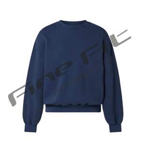 Doublé surdimensionné sweat basiques coton mélangé col rond polaire pull hiver chaud pull pour hommes unisexe à manches longues plaine - Product Image 3
