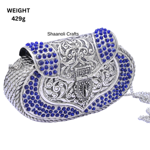 Fabriqué à la main argent oxyder métal pochette sac à main pour femmes mariage déclaration pièce sacs beau Style Vintage femmes sacs conceptions - Product Image 1