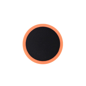 <b>Car</b> Cleaning Sponge with for Velcro 150x25mm Orange Foam for Medium Cake <b>Polishing</b> - Product Image 1