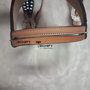 Premium Durable Tooled Leather Western Horse Headstall Logotipo personalizado Decoración de cristal Mejor precio Producto de equitación ecuestre - Product Image 2