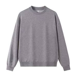 Sweat-shirt à col rond en molleton décontracté EcoSmart Winter Solid Washed 100% coton avec impression numérique pour homme - Product Image 3