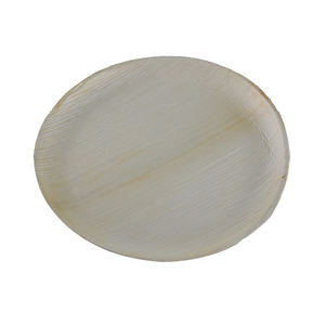 100% Vaisselle jetable en feuille de palmier naturel Assiettes rondes en feuille de palmier biodégradables à bas prix - Product Image 1