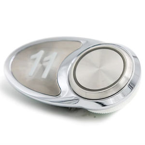 Bouton de commande d'ascenseur industriel, norme nord-américaine, mécanique, antibactérien, en acier inoxydable - Product Image 1