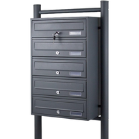 Boîte aux lettres commerciale approuvée par Usps Boîte aux lettres en métal pour appartement d'extérieur Boîtes aux lettres résidentielles modernes