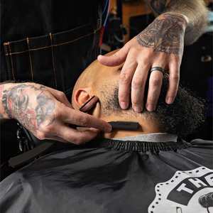 Ensemble de rasoirs droits professionnels-Rasoir à bord droit en acier inoxydable avec 20 lames de qualité supérieure - Product Image 4