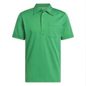Camiseta de Golf para Hombre, Bordada, 100% Algodón, Tejido Sólido, Transpirable, Manga Corta - Product Image 6