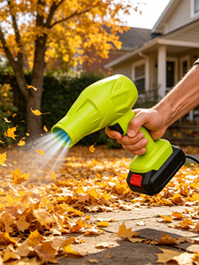 Soplador de Hojas Inalámbrico Portátil de 21V, Soplador de Aire Eléctrico para Hojas, Polvo, Nieve Ligera, Limpieza de Autos, Jardines y Patios - Product Image 1