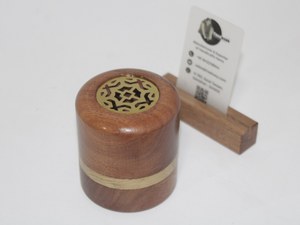 Brûleur à encens arabe en bois au design incroyable avec support en cuir, encens arabe, Mubkhar, brûleur à encens en bois, Mukhoor - Product Image 5