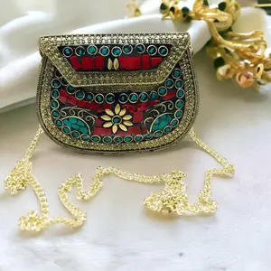 Nuovo stile VINTAGE/mosaico in metallo pochette da sera borsa pochette da sera per ragazze da indossare per feste di lusso