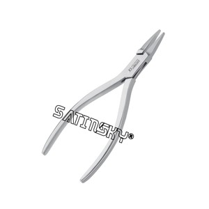 Pince à bec plat Dumont 11,5 cm, instruments dentaires en acier inoxydable fabriqués avec de l'AISI 420, provenant d'un fabricant réputé - Product Image 1
