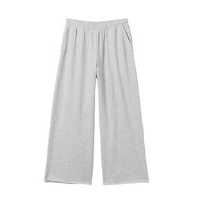 Pantalons de survêtement surdimensionnés pour femmes, style streetwear, jambes larges, coton lourd, pantalons décontractés amples, pantalons tendance et amples pour tous les jours - Product Image 1