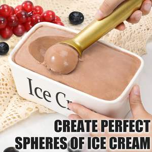 Vente directe d'usine vente chaude multifonctionnelle forme ronde en aluminium fabricants de cuillères à crème glacée pastèque petite pelle - Product Image 2