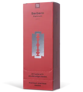 ใบมีดสแตนเลสพรีเมียม BARBERO Platinum สำหรับการโกนที่ราบรื่นและปลอดภัย - Product Image 3