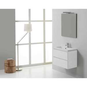 Armoire de salle de bain murale blanche Miami Forest de 60 cm avec tiroirs - Product Image 2