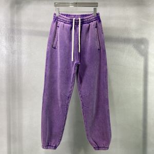 Sudadera con capucha y doble cremallera para hombre, pantalones largos teñidos en aerosol y lavados para hacer un traje para hombre viejo, envío DDP - Product Image 5
