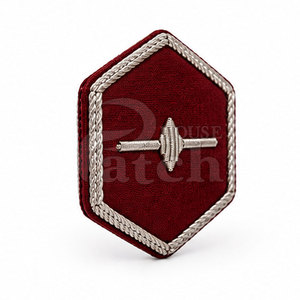 Wholesale Premium Bullion Wire Badge Custom Handmade Thread Embroidery <b>Patch</b> Decorative <b>Applique</b> For Hats Garments Accessories - Product Image 2