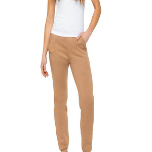 Pantalon de survêtement en polaire marron pour femmes Pantalon de survêtement d'hiver décontracté à taille haute avec cordon de serrage et poches - Product Image 5