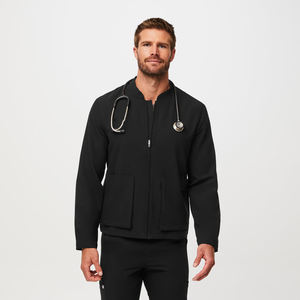Veste de gommage confortable pour hôpital infirmier en gros 2023 | Veste médicale à manches longues à manches longues personnalisée avec poches - Product Image 1