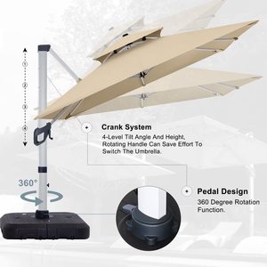 Không thấm nước dù che nắng cantilever Roman ô ngoài trời Vườn ô vuông quá khổ nặng ô - Product Image 2