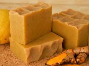 Vente de gros Savon Curcuma Curcuma fait main ANGLE - Product Image 6