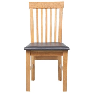 Silla de cocina de diseño Popular de alta calidad, asiento de cuero de madera de teca para comedor, muebles de restaurante de estilo Patio, el mejor vendedor - Product Image 2