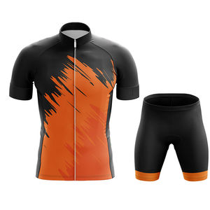 Servicio OEM de alta calidad transpirable de secado rápido ropa de ciclismo uniforme Unisex tela de poliéster sublimación conjuntos estilo - Product Image 2