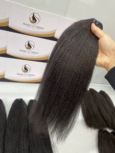 Tissage de cheveux humains vietnamien Yaki, trame de cheveux humains lisses bon marché, paquets de cheveux durables - Product Image 4