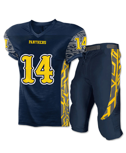 Maillot de football américain élégant grande taille personnalisé, anti-UV, respirant, léger, ensemble uniforme pour adultes, sports de plein air, 100% coton - Product Image 2