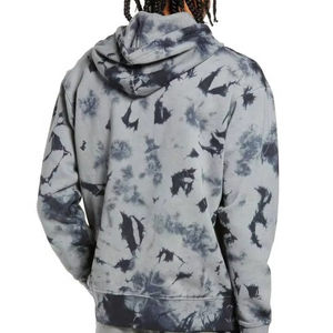 Nueva llegada de los hombres 100% algodón pulóver sudadera personalizada con capucha superior con diseño de impresión OEM para la temporada de invierno Color sólido Tie Die - Product Image 2