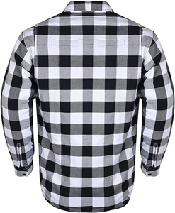 เสื้อผ้าสักหลาดลายสก๊อตสีเทาและสีดำมีกระเป๋าหน้าอกและเสื้อป้องกันเกราะสำหรับผู้ชายที่มีการเสริมแรงเคฟลาร์ - Product Image 5