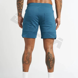 Men's Cropped Fit Mid Summer Basketball <b>Shorts</b> Basic Woolen Cotton Mesh Casual Cargo Vintage Plain <b>Technics</b> Two Deep Side Hem - Product Image 3