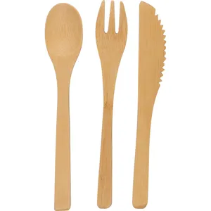 Set di Posate Ecologiche in Bambù GREGOR, Utensili da Tavola Sostenibili - Product Image 3