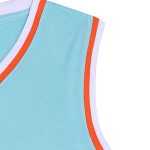 Camiseta de Baloncesto Ligera para la Liga de Verano, Tejido Suave al Tacto, Abertura Amplia en los Brazos, Máximo Movimiento, Alta Visibilidad, Estilo Deportivo - Product Image 6