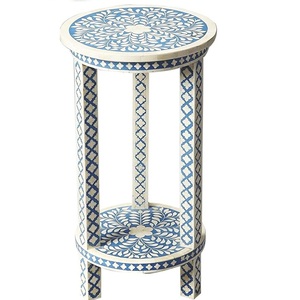 โต๊ะข้างสำหรับโรงแรมเก้าอี้ในโรงแรมโต๊ะตกแต่งแบบฝังกระดูกโต๊ะในมุมโต๊ะในโรงแรมหรูหราโต๊ะข้างเก้าอี้สำหรับนั่ง - Product Image 4