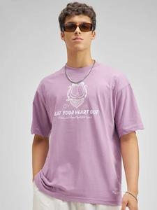 T-shirt surdimensionné en coton épais 300 g/m² personnalisé avec logo imprimé pour homme, style streetwear - Product Image 3