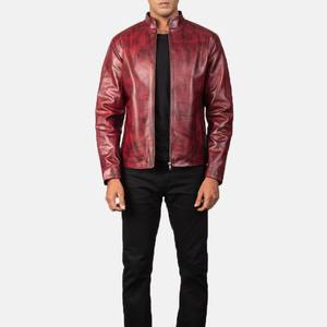Veste en cuir PU solide de haute qualité pour hommes, grande taille, personnalisable, couleur, fermeture à glissière, brodée, respirante pour l'hiver - Product Image 2