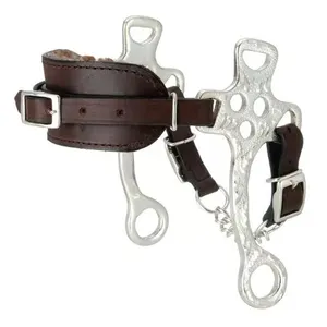 New Horse Whoole Lined Leather Noseband Hackamore High Quality Hackamore Leather For Sale