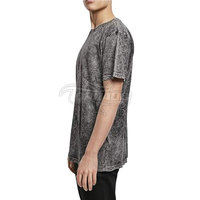 Nouveau T-shirt personnalisé délavé à l'acide en coton et fibre de bambou, séchage rapide, respirant, pour homme, style décontracté, meilleure vente