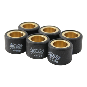 Rouleaux de poids CVT en laiton haute durabilité SUN Racing, Taiwan, 20x15mm, 16G, SKYDRIVE125/CLICK125 I/PCX, scooter lisse - Product Image 6