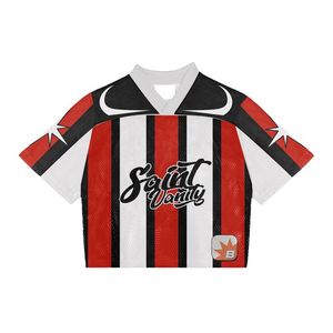 Camiseta de Fútbol Americano Retro Personalizada al por Mayor, 100% Poliéster, Anti-UV, Transpirable, de Secado Rápido, Totalmente Sublimada - Product Image 2