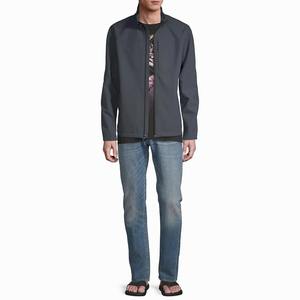 High Quality Solid Color Windbreaker <b>Jacket</b> For Men Durable Fabric Custom Logo Comfortable Fit With Contrasting Colors Fashion - Product Image 5