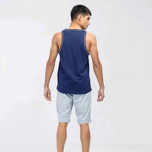 Customizable <b>Men's</b> Casual Sports <b>Tank</b> <b>Top</b> Vest Color-Matching Knitted Sublimation Sleeveless Digital Texture Made in Pakistan - Product Image 5