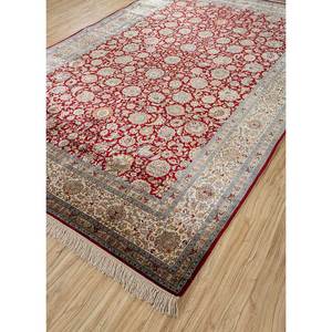 Gulmarg Hand Knotted <b>Silk</b> Tapestries in <b>Red</b> & Orange Skps-160 - Product Image 2