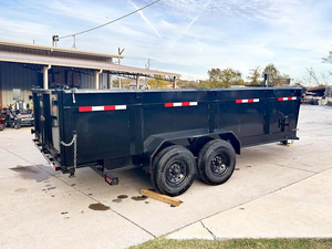 Heavy 7x16 Gorilla Telescopic IBeam Dump Trailer with 3ft <b>Sides</b> (2) 7K Axles 14k GVWR - Product Image 3