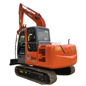 Pelle d'occasion Hitachi ZX60 6 tonnes Japon Original en bon état Pelle hydraulique sur chenilles d'occasion Mini machine - Product Image 1